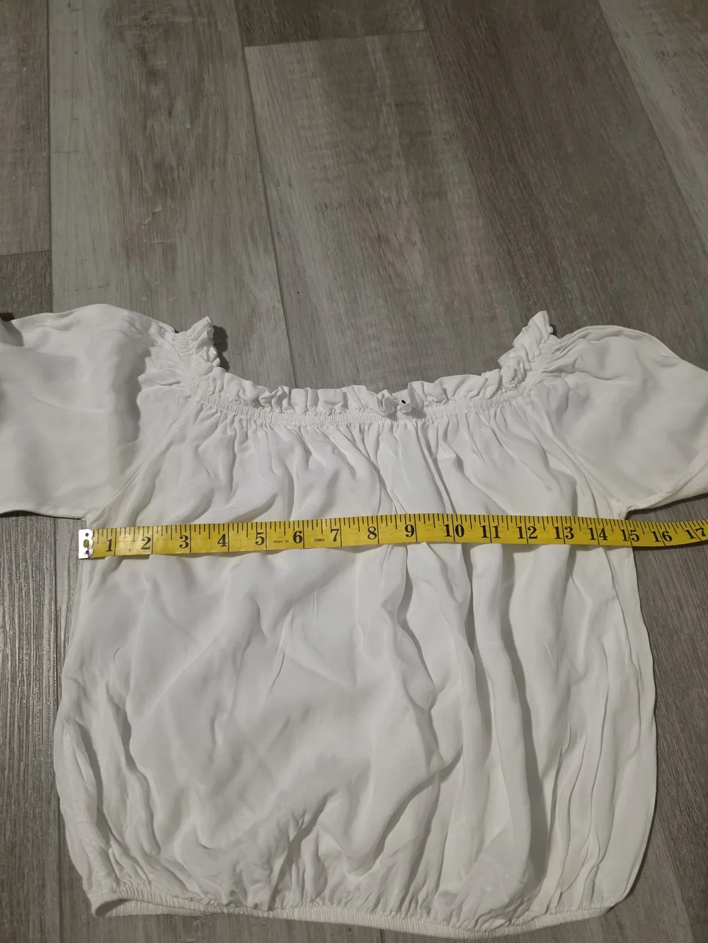 Brandy Melville White Off-Shoulder Long Sleeve Top (One Size) - Picture 5 of 6